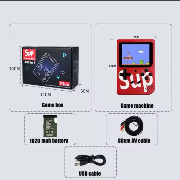 Retro Handheld Game Console Built-in 400 FC Games 3.0 Inch LCD Screen Video Game - Picture 4 of 4